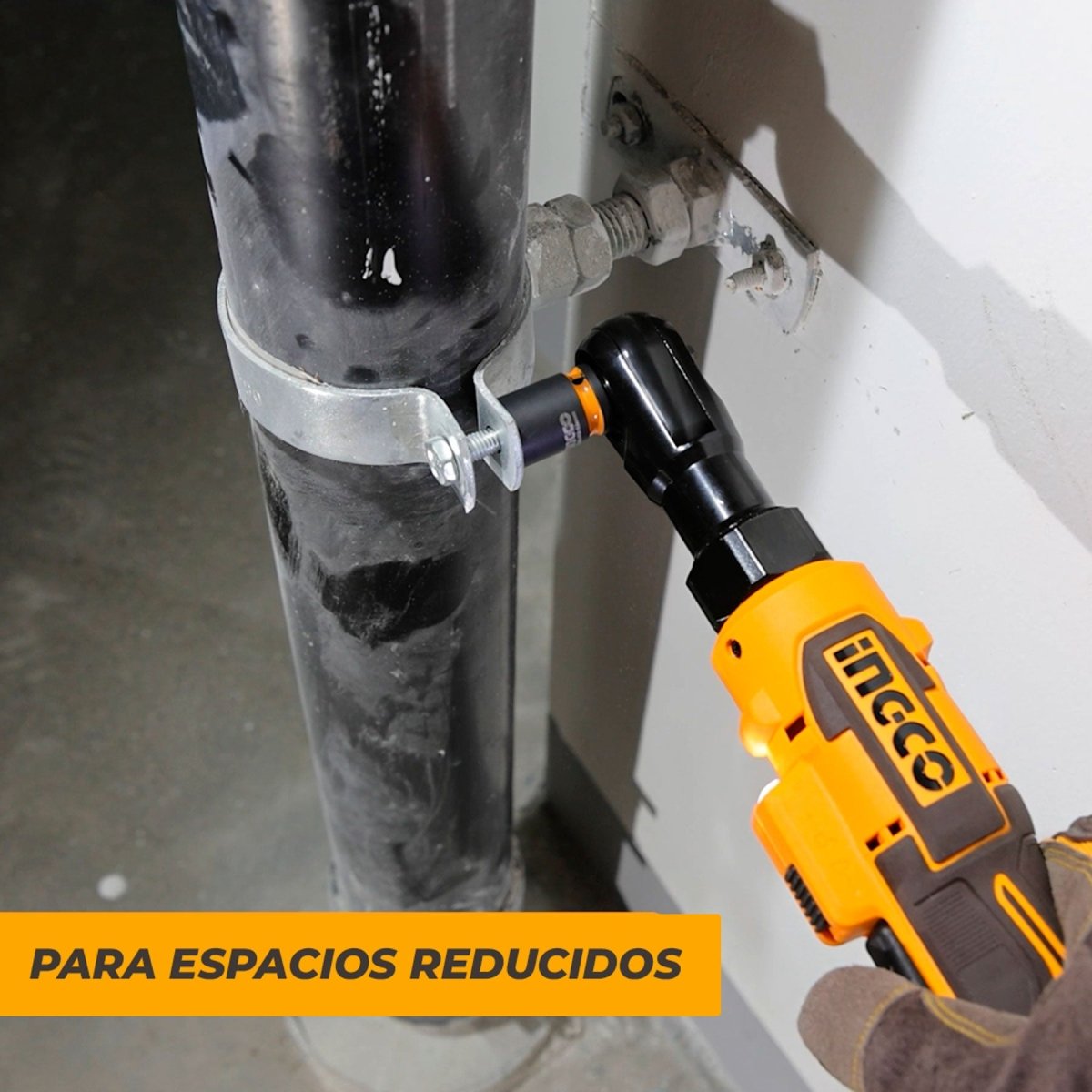 Ratchet Inalámbrico INGCO 20V 65Nm Trinquete 3/8 CDRLI206521 - MARKEMSTORE - 