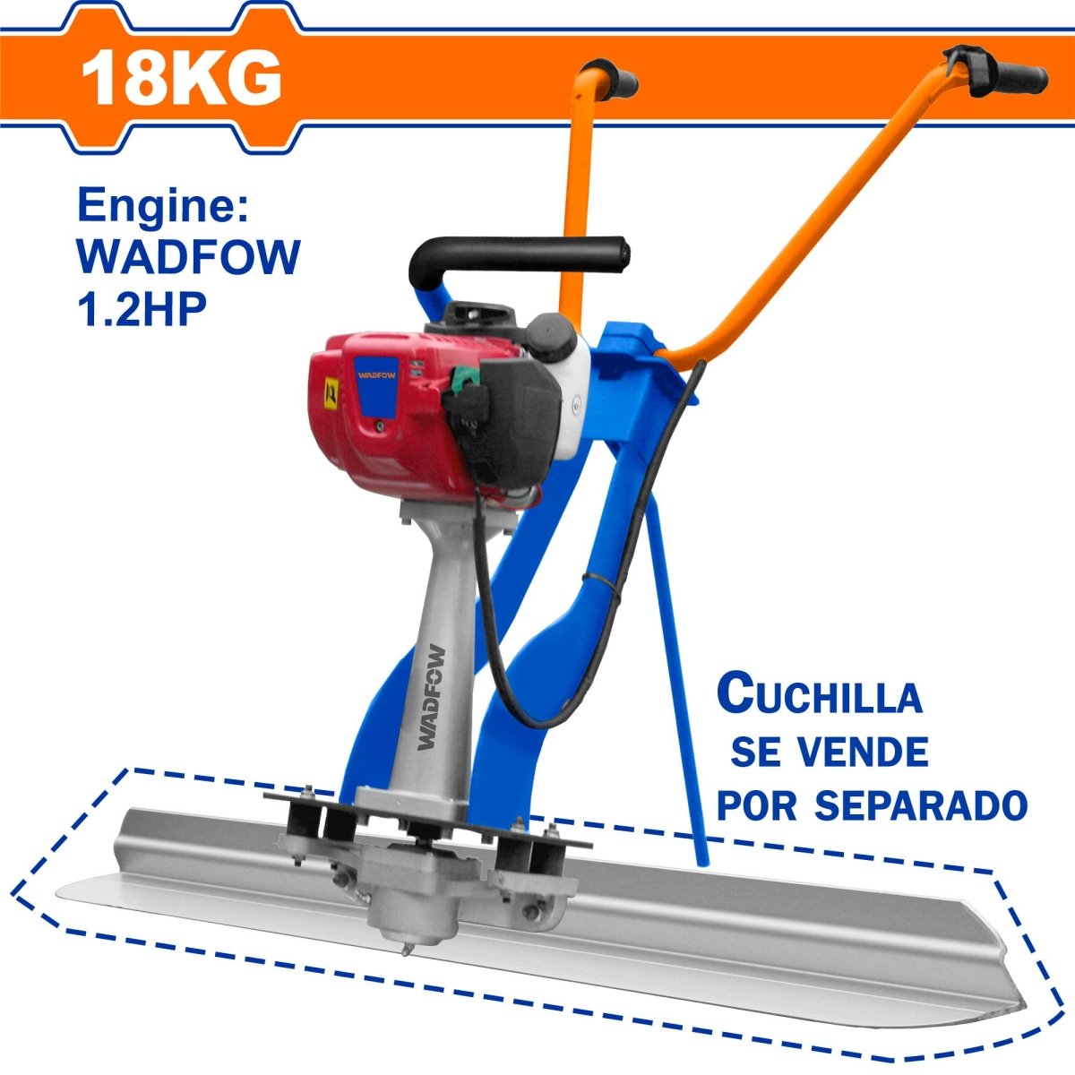 Regla Nivelación Vibratoria Para Concreto 1,2Hp Wadfow WSFS2A09 - MARKEMSTORE - Herramientas a Gasolina