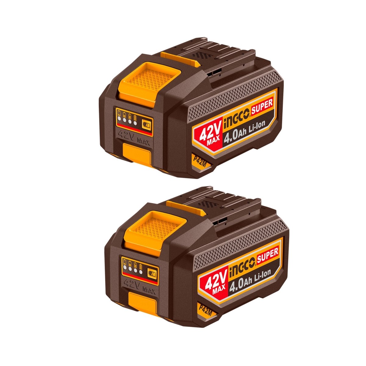 Set 2 Bateria Ion Litio 42V 4,0Ah Ingco FBPM4026 - MARKEMSTORE - Baterías y Cargadores