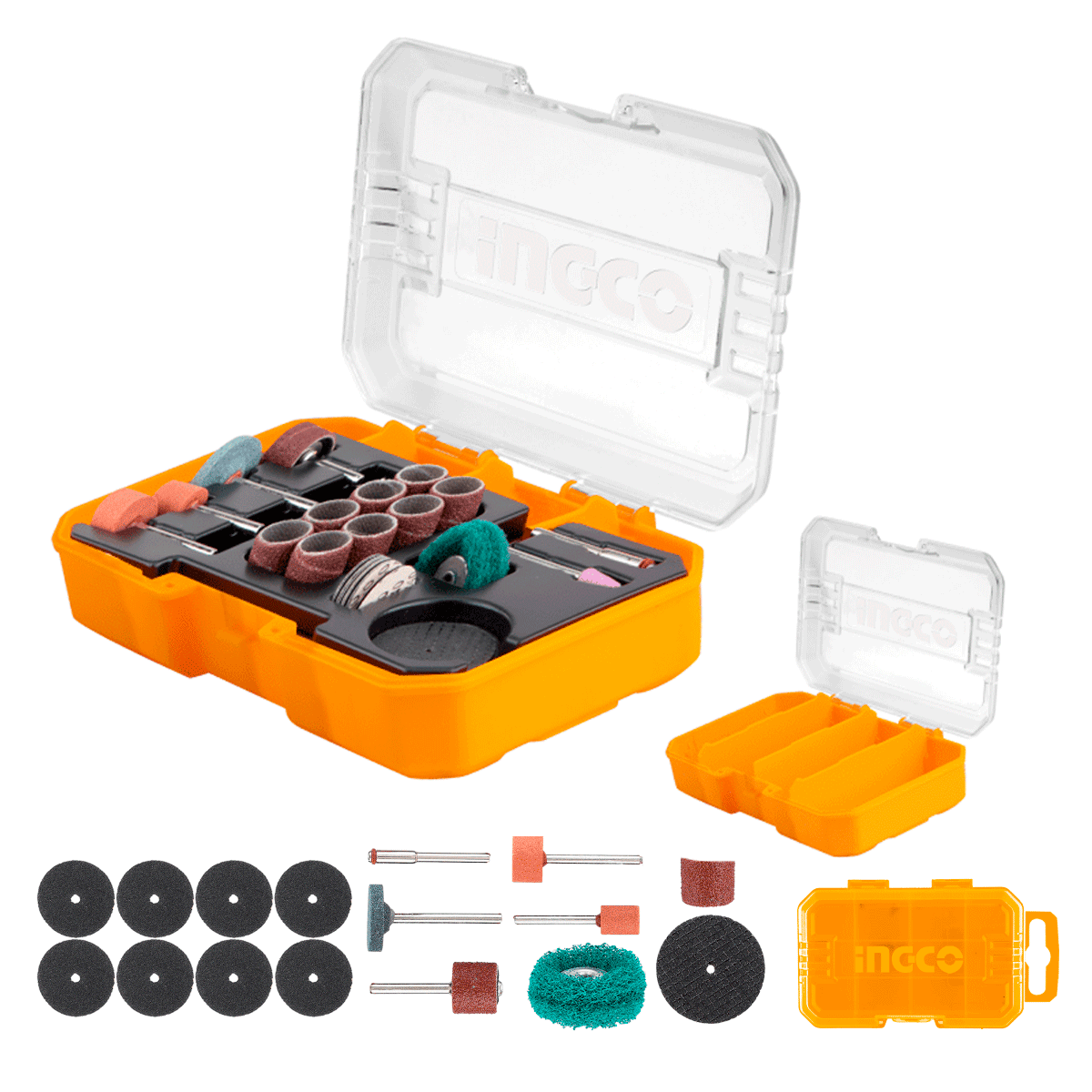 Set 32 Pzs Para Lijado Y Pulido INGCO AKMG5031 - MARKEMSTORE - Dados y accesorios