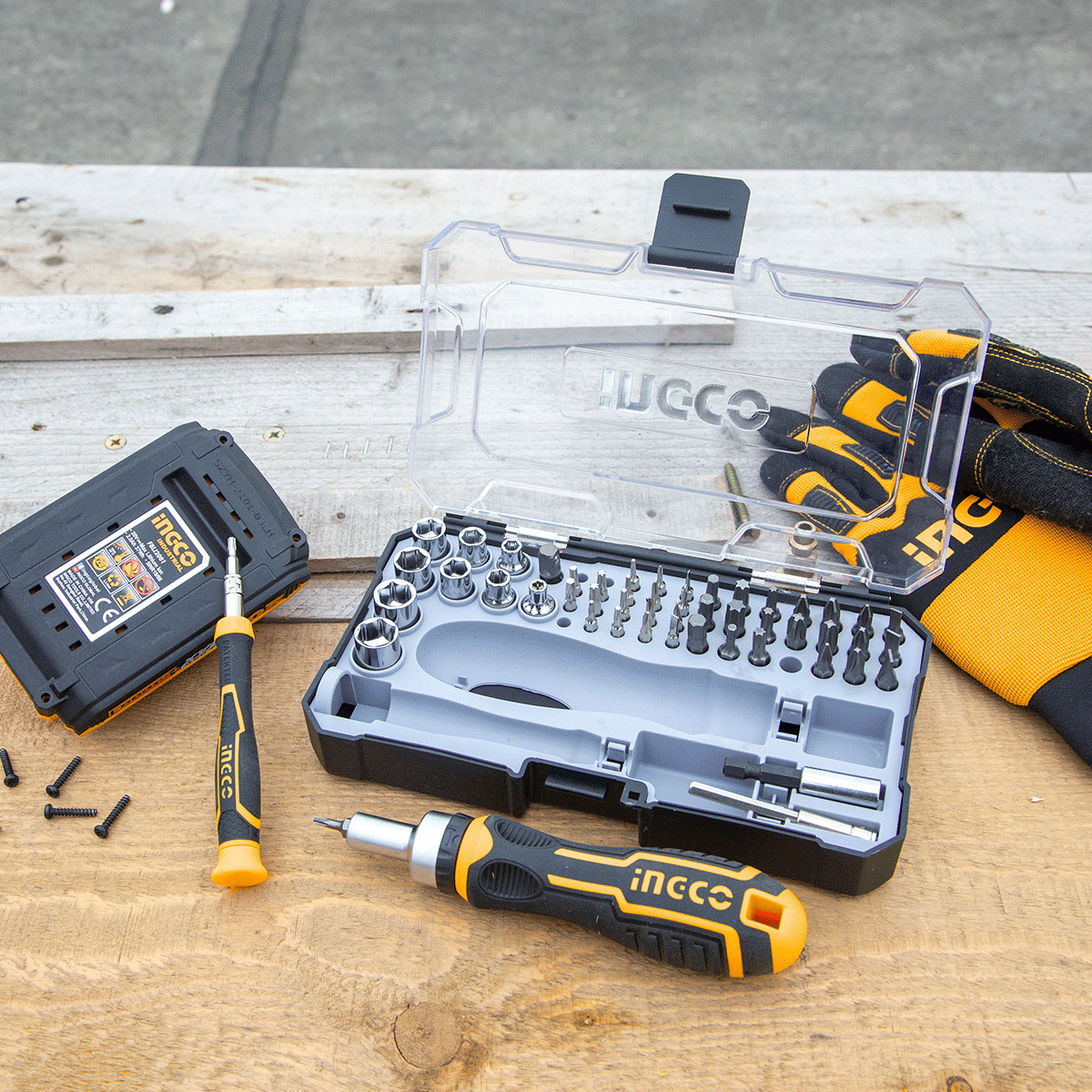 Set Destornillador INGCO 55 Piezas HKSDB0558 - MARKEMSTORE - Destornillador