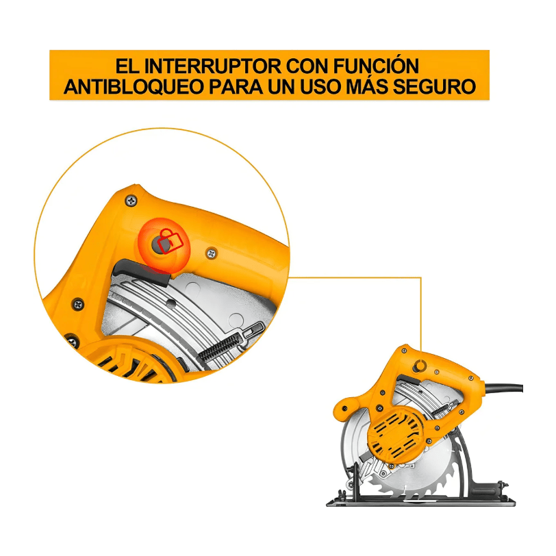 Sierra Circular 7.1/4" 1400w INGCO UCS18538 - MARKEMSTORE - Sierras
