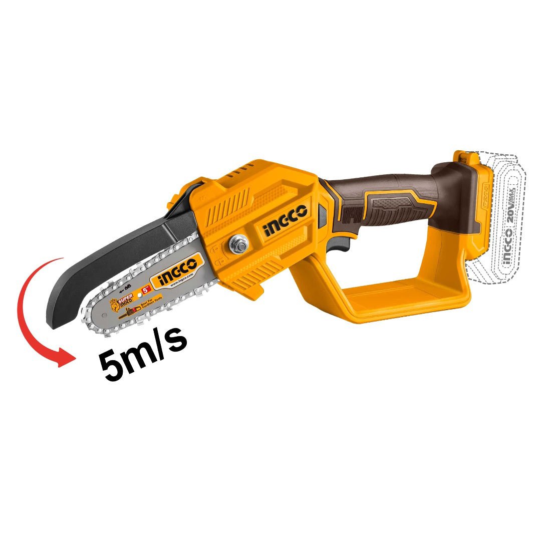 Sierra Podadora Inalámbrica 20V 5 Pulgadas INGCO CGSLI2058 - MARKEMSTORE - 