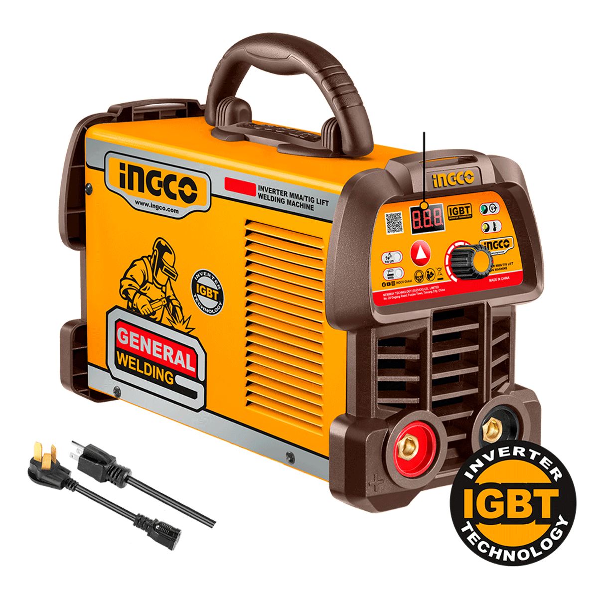 Soldador Inversor INGCO 110 - 120V 110A / 220 - 240V 160A TIG ING - UMMA16059 - MARKEMSTORE - Soldador