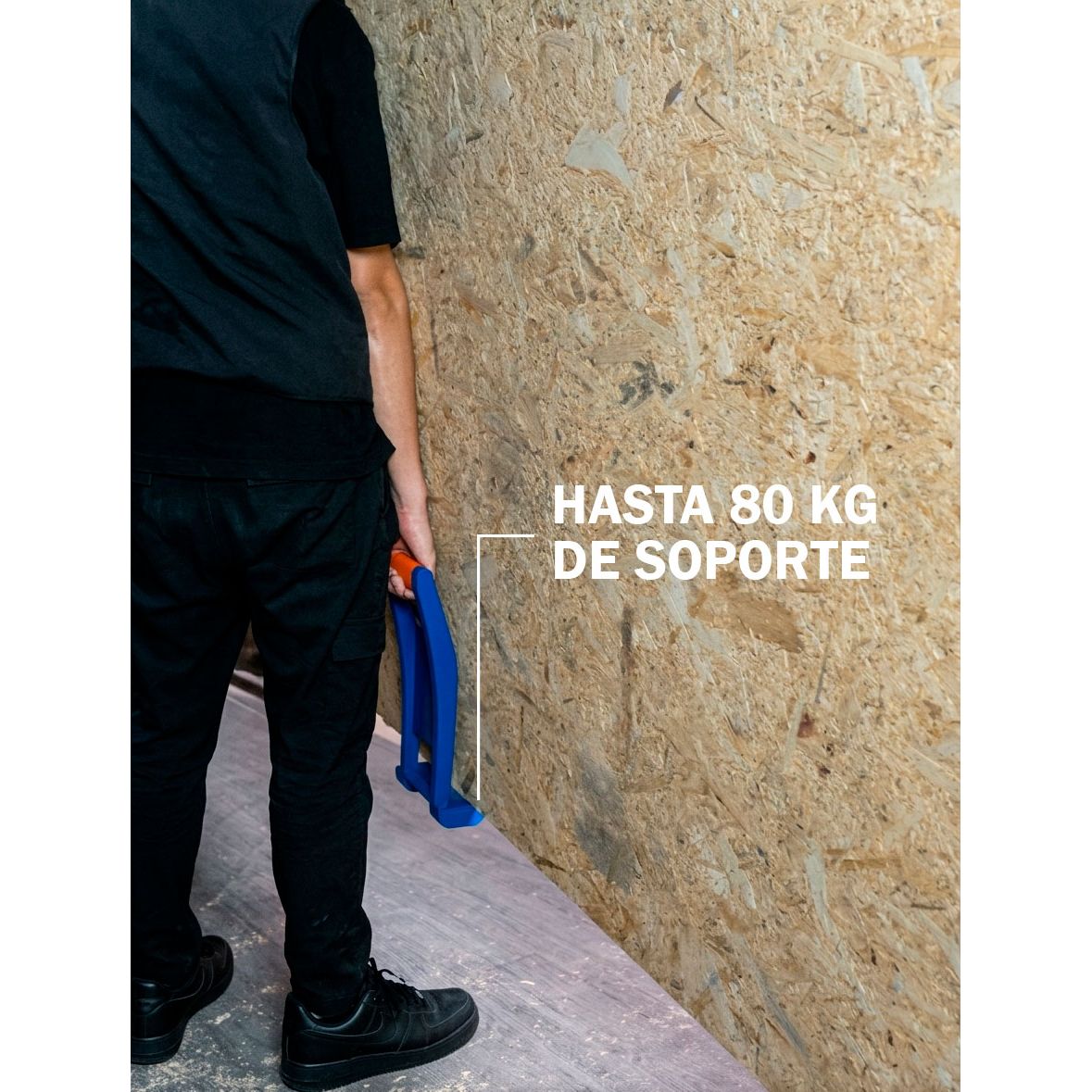 Soporte para Láminas de Drywall Madera y Metal 80kg WADFOW WTN1001 - MARKEMSTORE - 