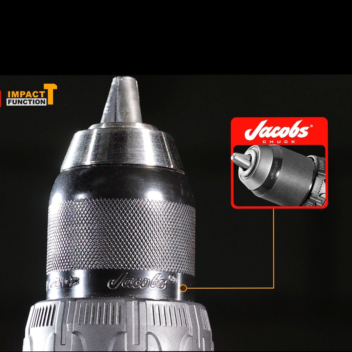 Taladro de Impacto Inalámbrico INGCO 1/2" 20V 136 Nm 2100 RPM UCIDLI201368 - MARKEMSTORE - Taladros