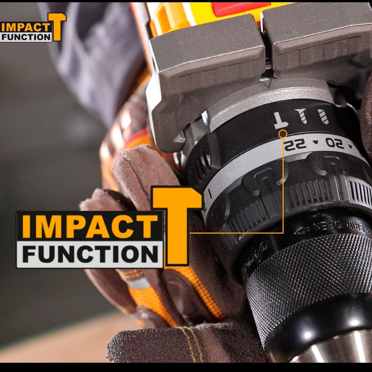 Taladro de Impacto Inalámbrico INGCO 1/2" 20V 136 Nm 2100 RPM UCIDLI201368 - MARKEMSTORE - Taladros