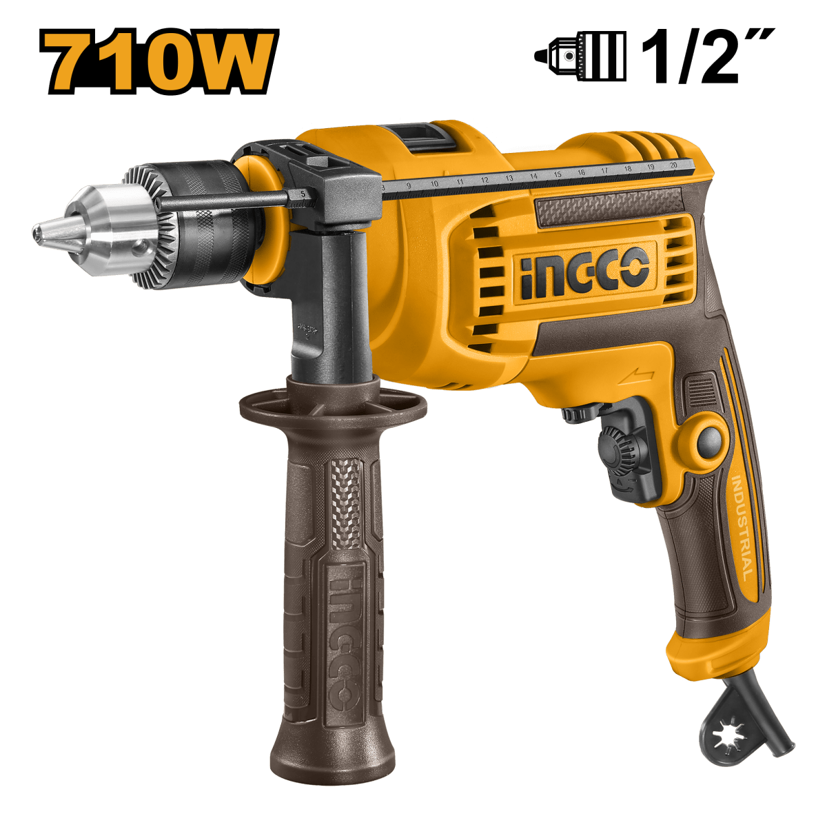 Taladro Percutor 1/2 110V/120V 60HZ 710W 0 - 2800RPM UID7118 - MARKEMSTORE - Taladro