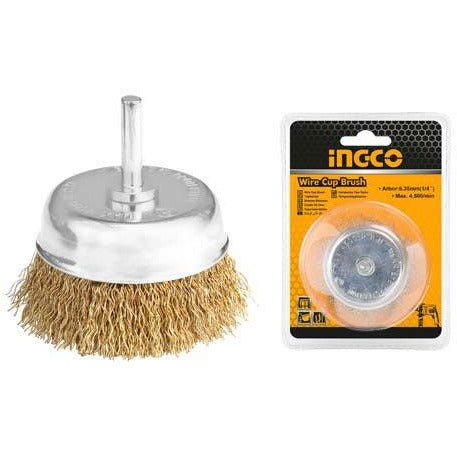 Cepillo De Alambre De Espigo 1/4" 2" 0.3X17Mm Wb30501 Ingco - MARKEMSTORE - Accesorios para Taladro