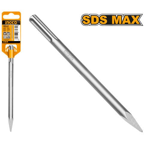 Cincel Sds Max De Punta 18X300Mm Ingco DBC0212801 - MARKEMSTORE - Rotomartillo
