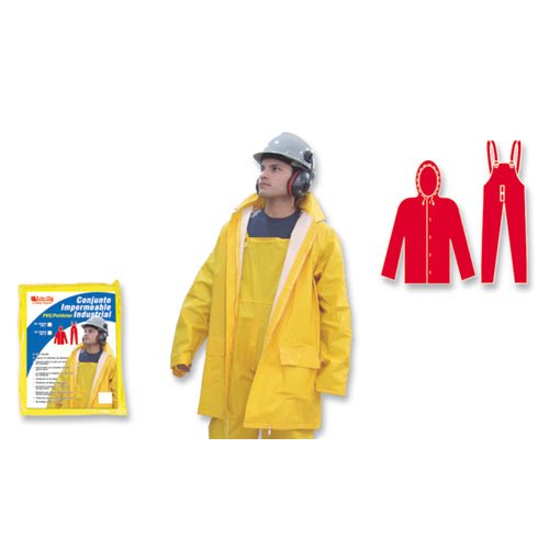 Conjunto Industrial Pantalon De Baber Poliester Amarillo Pvc T - Xl 11966007 - MARKEMSTORE - 