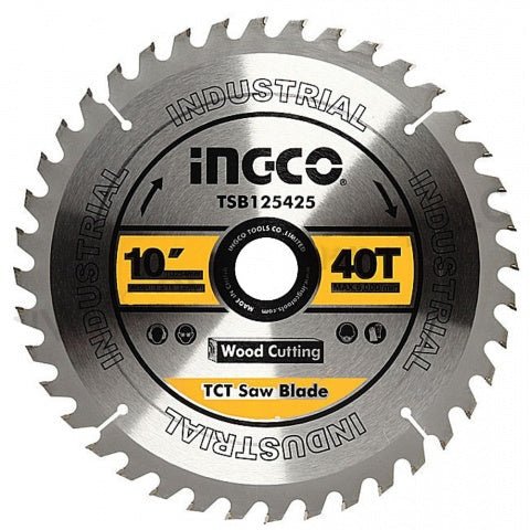Disco Sierra Madera 10 40D Ingco TSB125425 - MARKEMSTORE - 