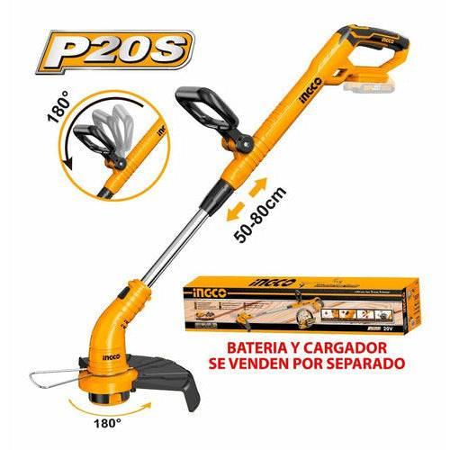 Guadaña Inalambrica Ionlitio 20v Ingco 8200/min 300mm - MARKEMSTORE - Guadaña