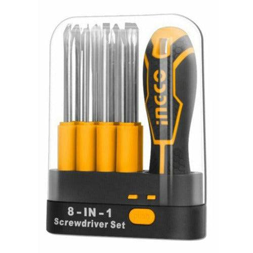 Ingco Juegos Destornilladores 9 Piezas Intercambiable - MARKEMSTORE - Ferreteria