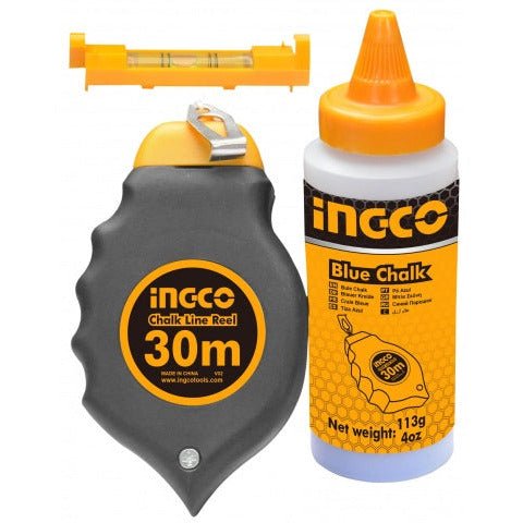 Juego De Tiza Linea 30Mts Ingco HCLR0130 - MARKEMSTORE - 
