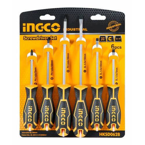 Juego Destornilladores 6pcs INGCO HKSD0628 - MARKEMSTORE - 