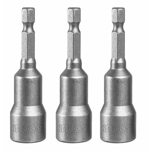 Set 3 Piezas Puntas Magneticas 1/4x65mm - MARKEMSTORE - Accesorios para Taladro