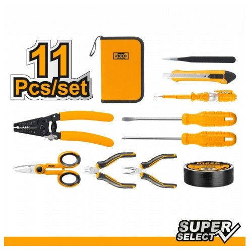 Set Herramientas Para Electricista 11Pzs Ingco Hkets0111 - MARKEMSTORE - Multiherramientas